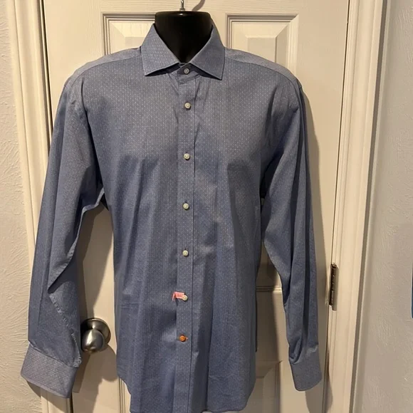 Neiman Marcus Mens Long Sleeves Shirt #350 - Picture 2 of 9